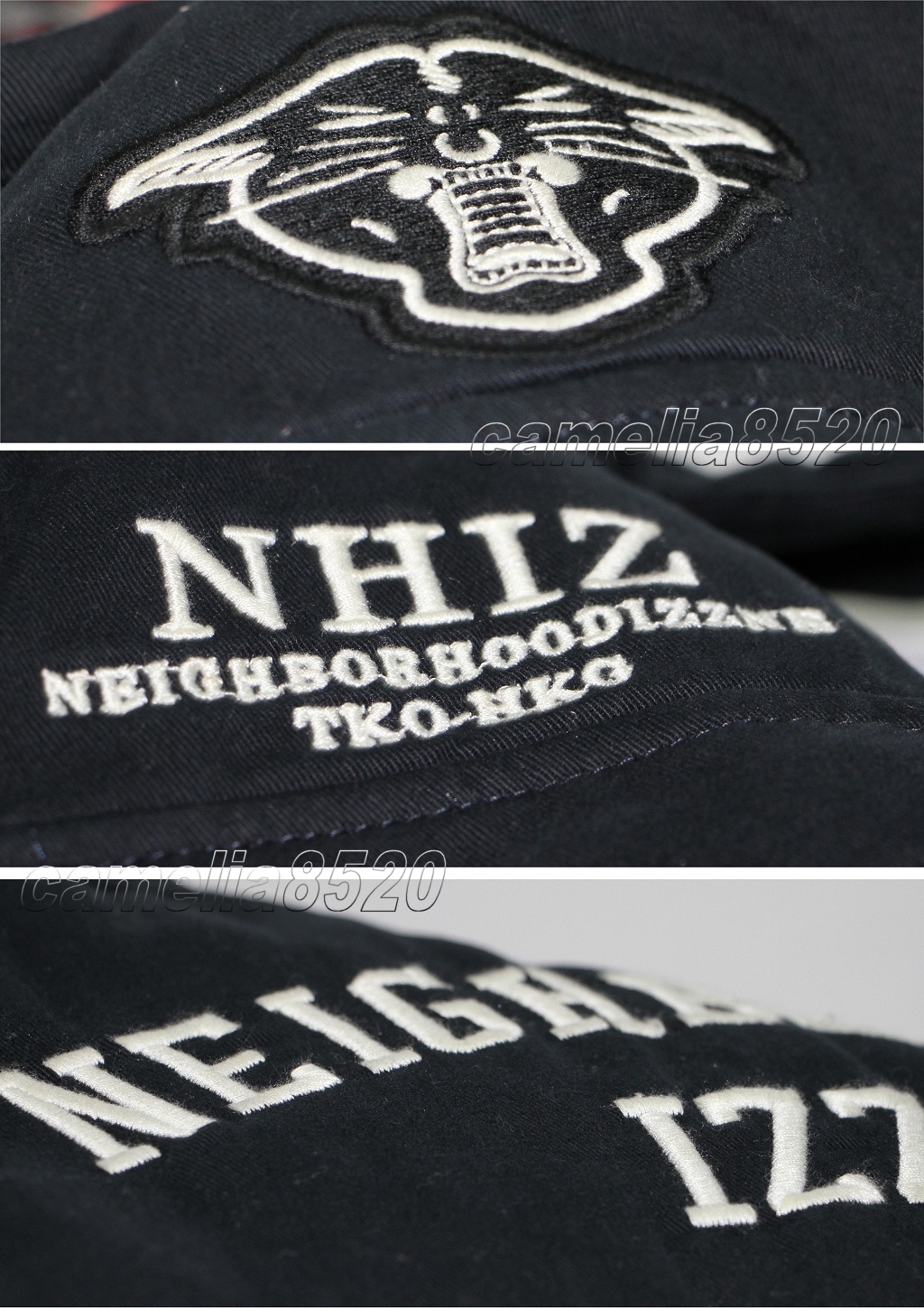 NHIZ NEIGHBORHOOD x Izzue plus パーカー中綿防寒ブラックコットンEU 